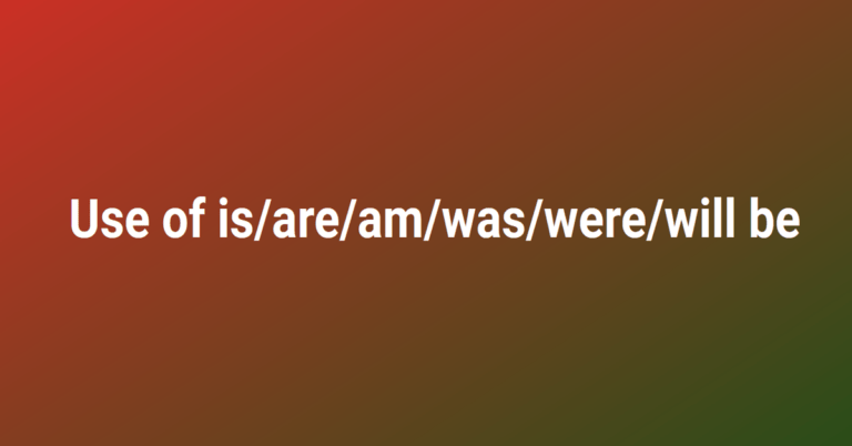 Use of is/are/am/was/were/will be । Sahil Hasan । 1 of the best English । LovHind