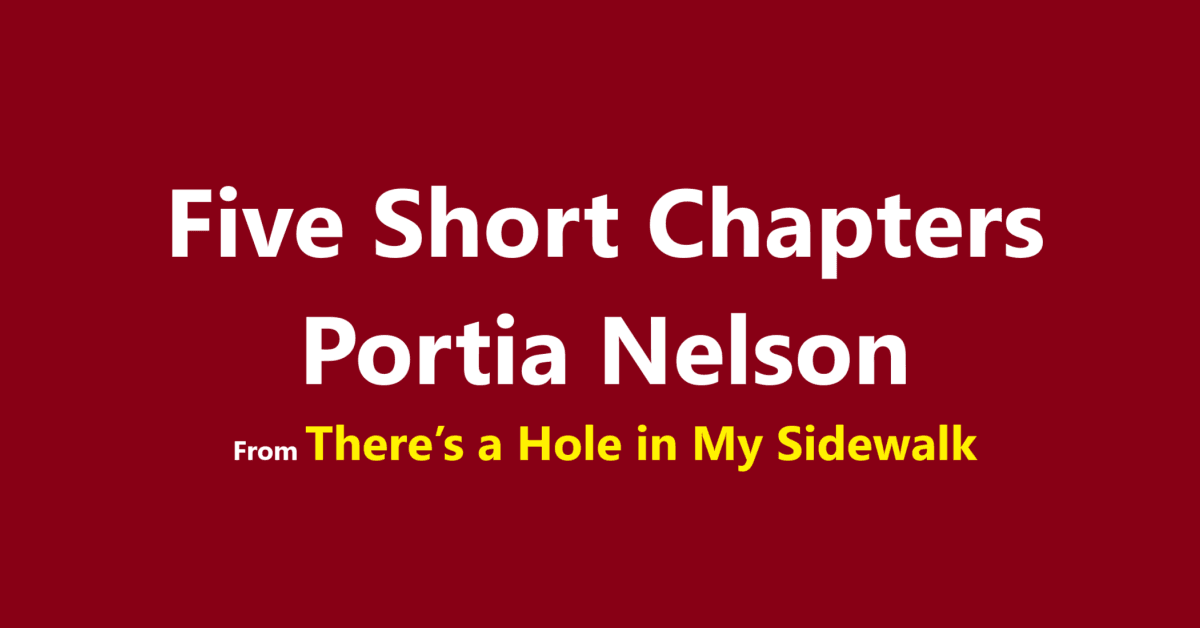 Five Short Chapters | Portia Nelson