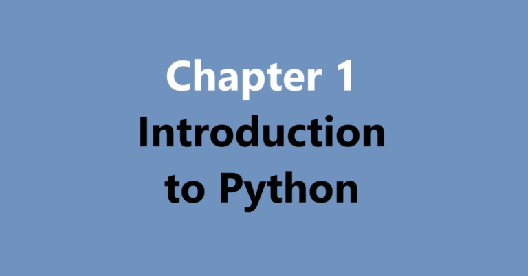 Introduction To Python