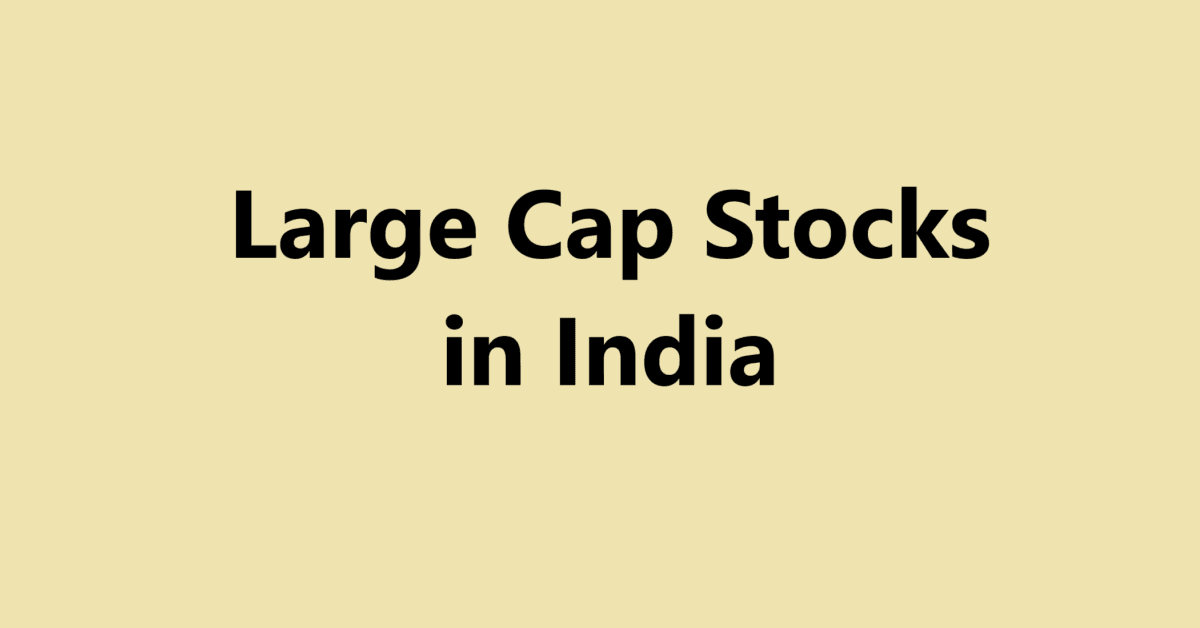 Large Cap Stocks in India