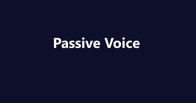 Passive Voice