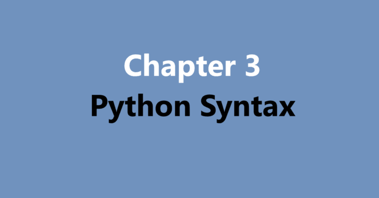 Python Syntax | Er. Sahil