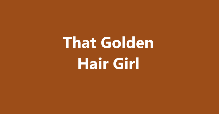 That Golden Hair Girl । Sahil Hasan