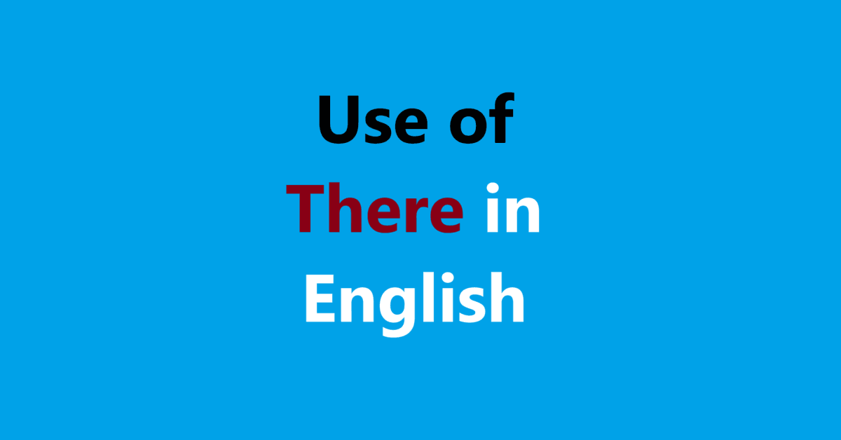 Use of There in English | Sahil Sir