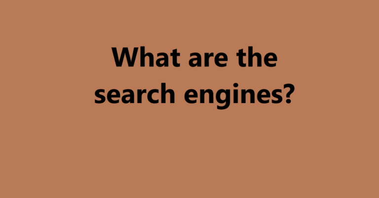 What are the search engines? | Sahil Sir