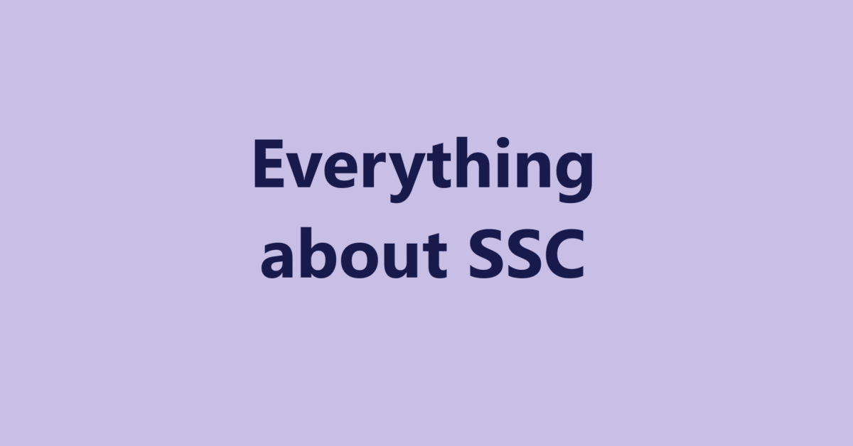 Everything about SSC