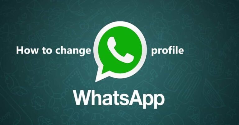 How to change WhatsApp profile | Er. Sahil