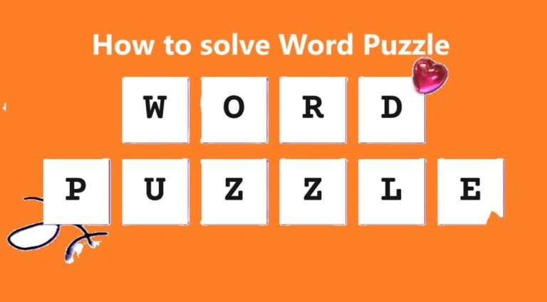 How to solve Word Puzzle