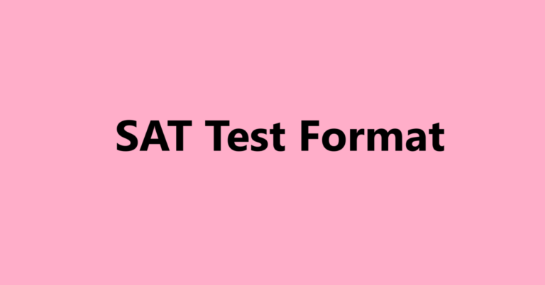 SAT Test Format