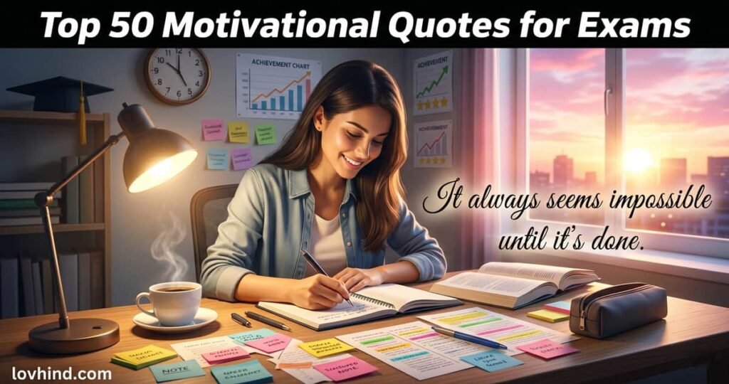 Top 50 Motivational Quotes for Exams