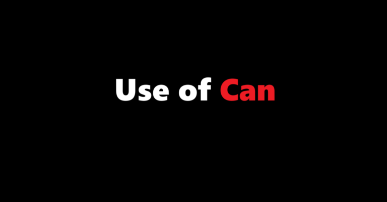 Use of Can | Sahil Sir