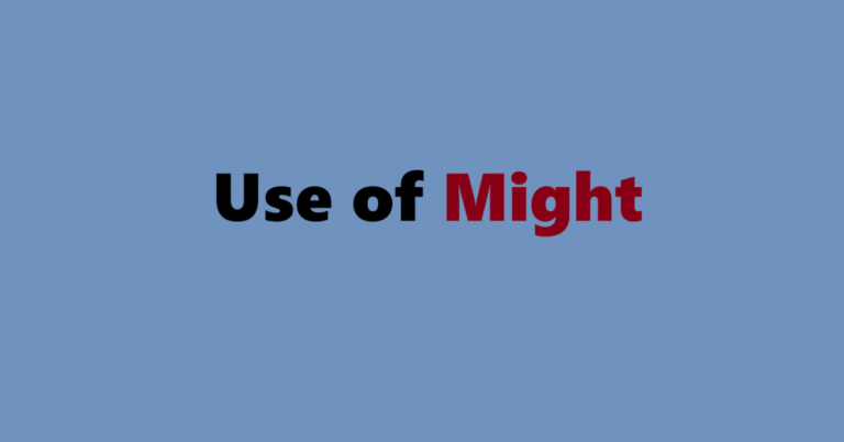 Use of Might