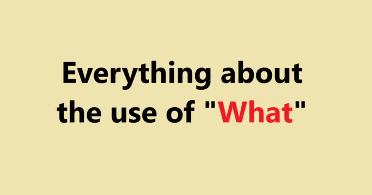 Everything about the use of "What" | Sahil Sir