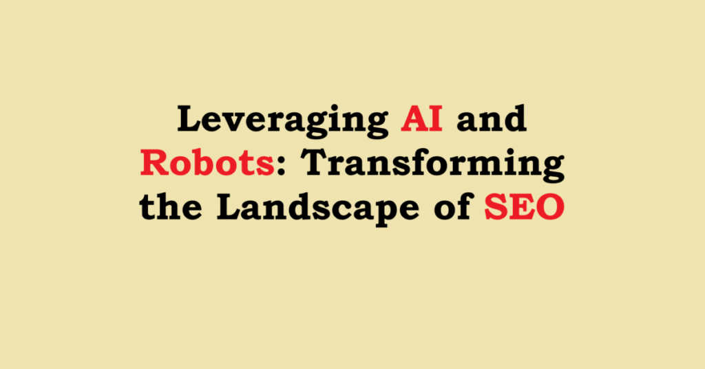 AI and Robots