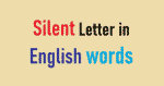 Silent Letter in English words