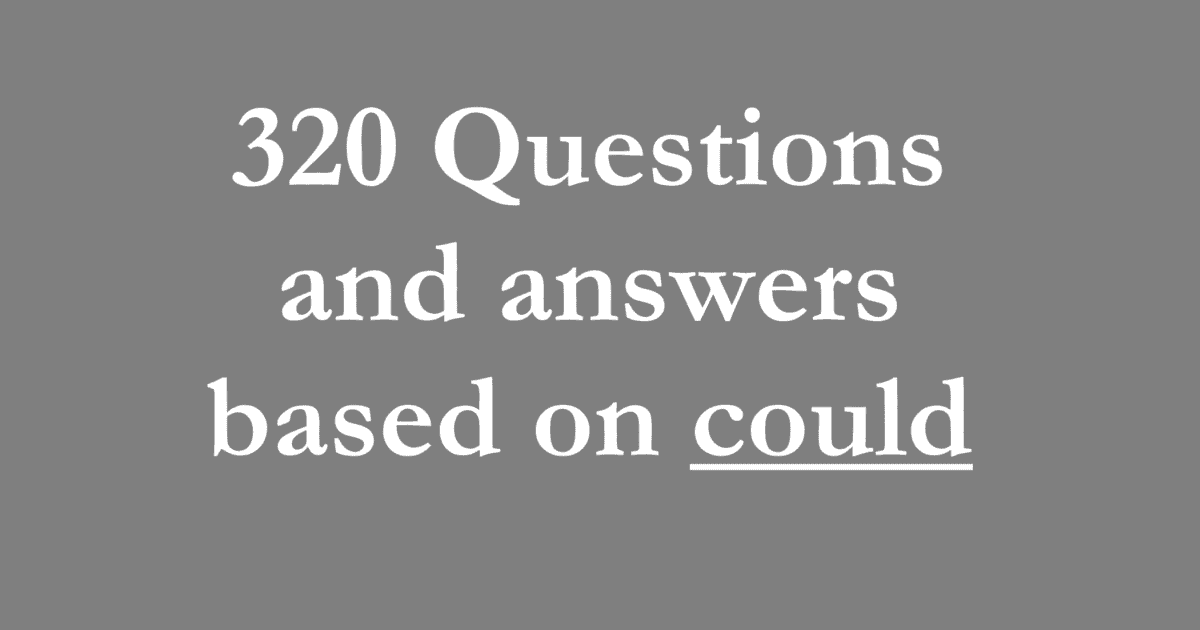 320 Questions and answers based on could | Sahil Sir